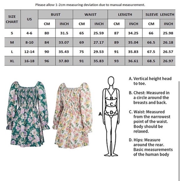 Ecowish - Square Neck Floral Dress - Picture 11 of 11